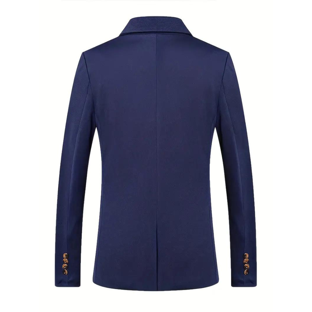 Elegant Slim Fit Men's Blazer with Classic Lapels