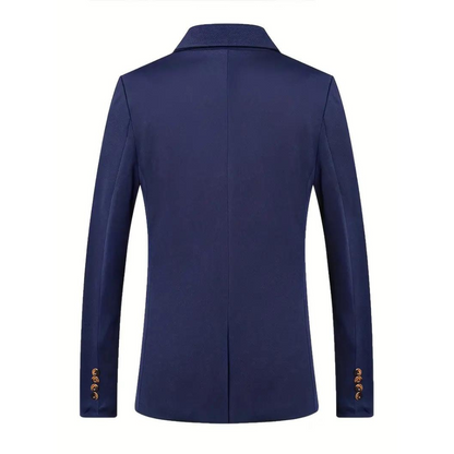 Elegant Slim Fit Men's Blazer with Classic Lapels