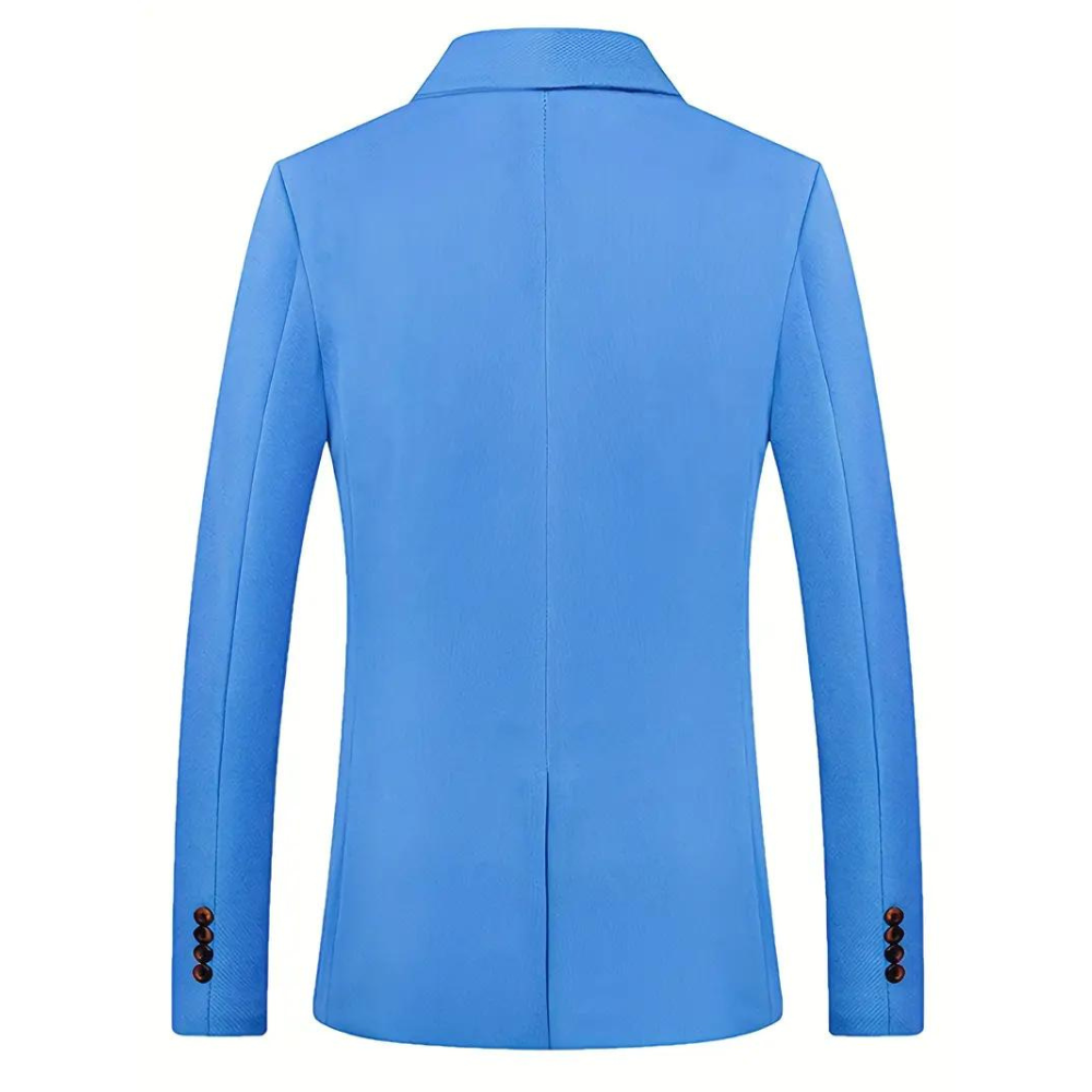 Elegant Slim Fit Men's Blazer with Classic Lapels