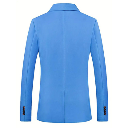 Elegant Slim Fit Men's Blazer with Classic Lapels