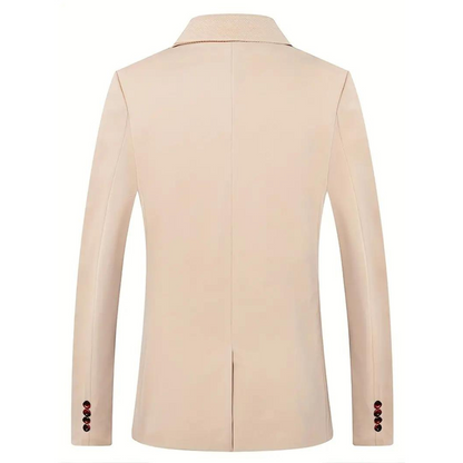 Elegant Slim Fit Men's Blazer with Classic Lapels