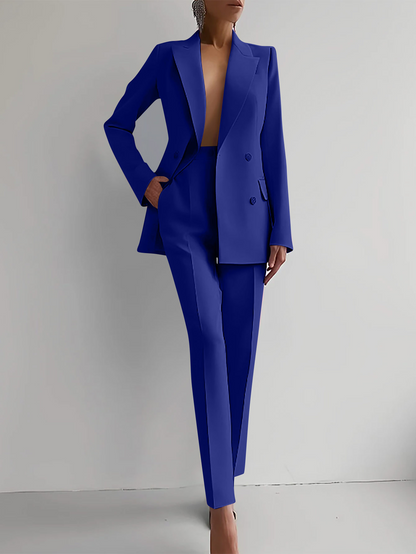 Elegant Two-Piece Blazer Suit for Women