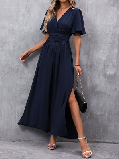 Elegant V-neck Maxi Dress for Women