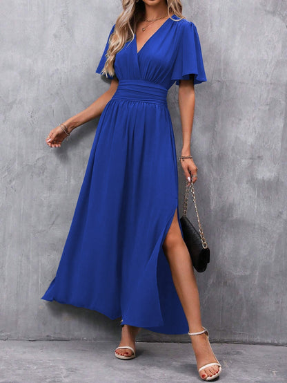 Elegant V-neck Maxi Dress for Women