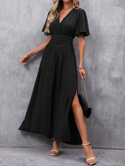 Elegant V-neck Maxi Dress for Women