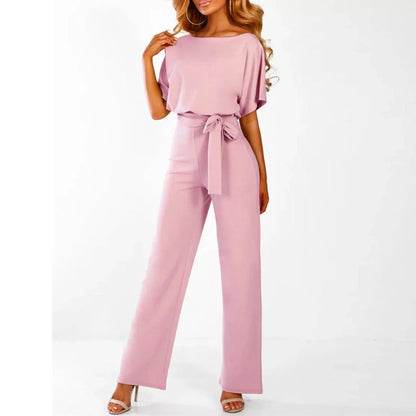 Elegant Women's Jumpsuit with a Slim Waist - Bertha