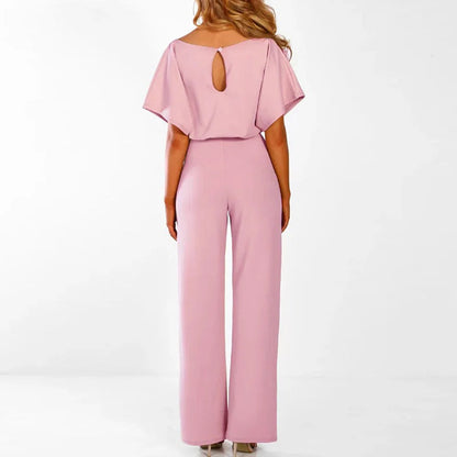Elegant Women's Jumpsuit with a Slim Waist - Bertha