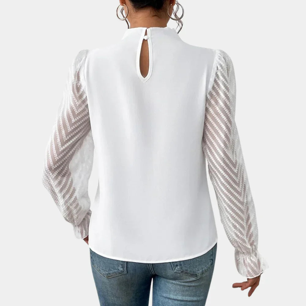 Elegant Women's Top with Long Sleeves
