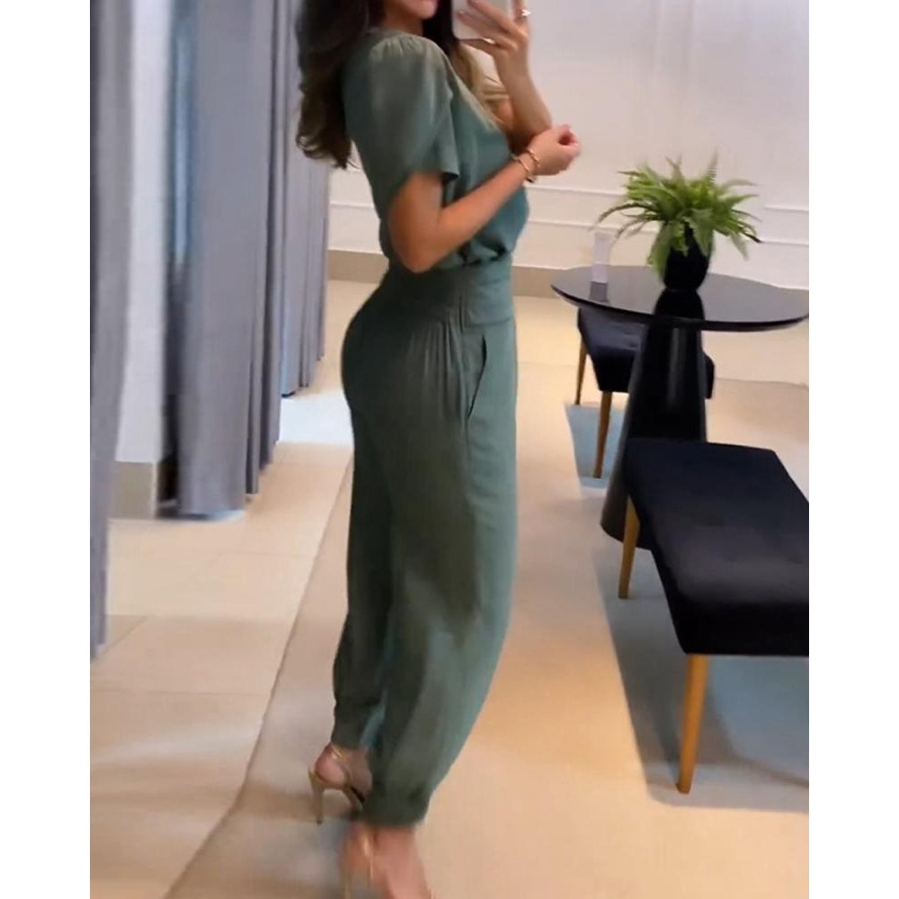 Elegant and Comfortable 2-Piece Set of Pants and Top for Women - Phine