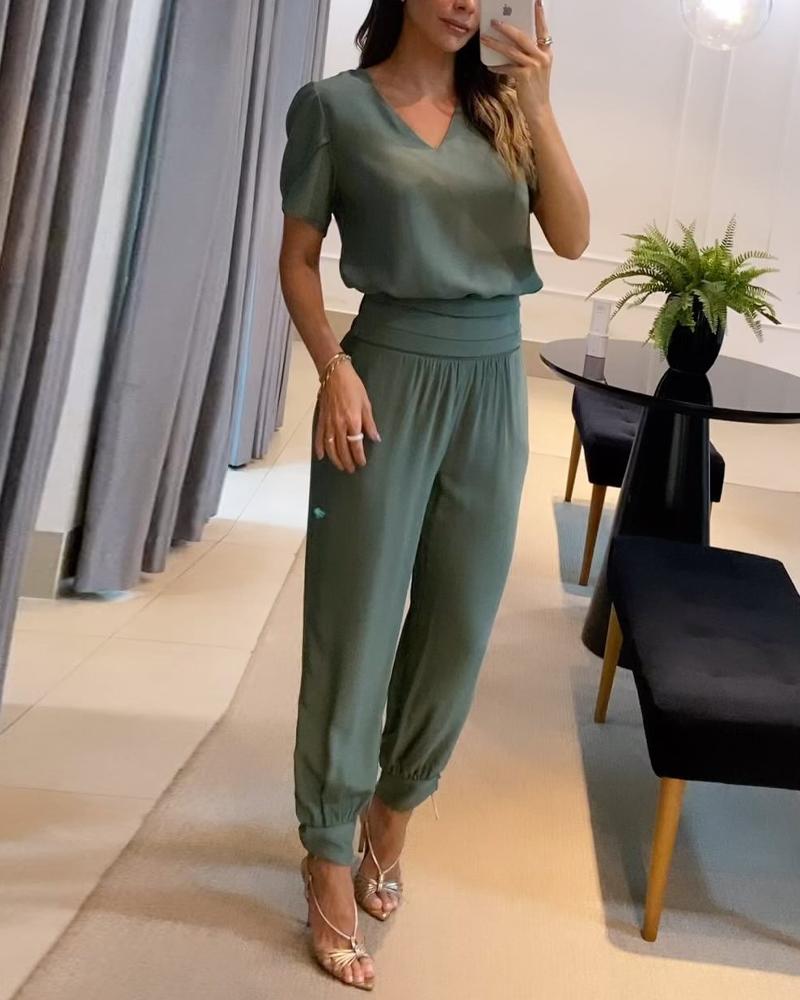 Elegant and Comfortable 2-Piece Set of Pants and Top for Women - Phine