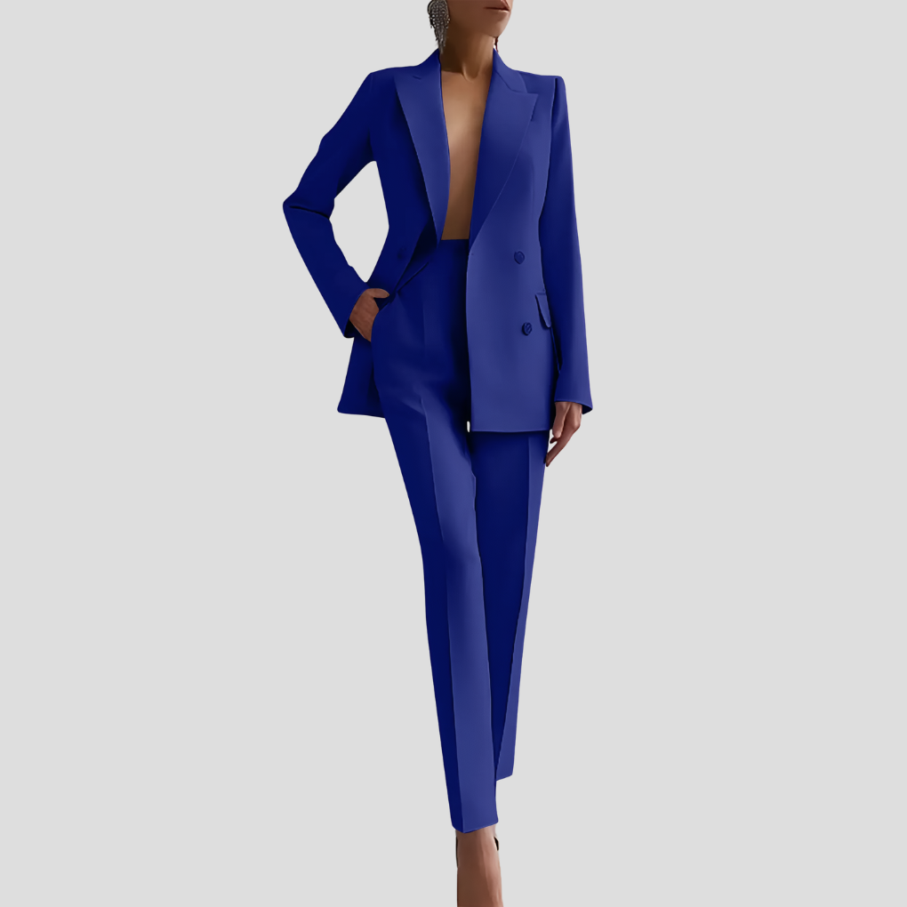 Elegant business trouser suit set for women