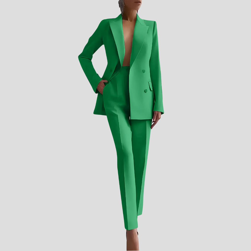 Elegant business trouser suit set for women