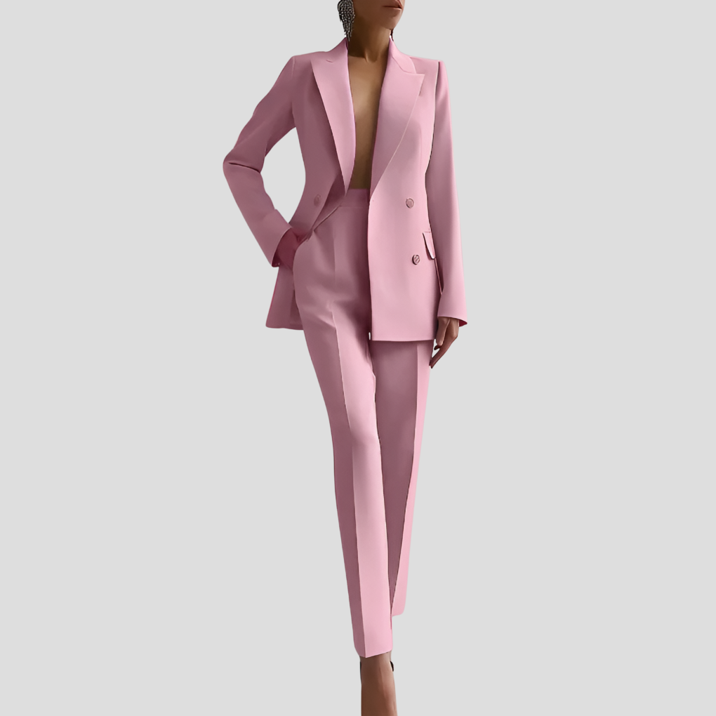 Elegant business trouser suit set for women