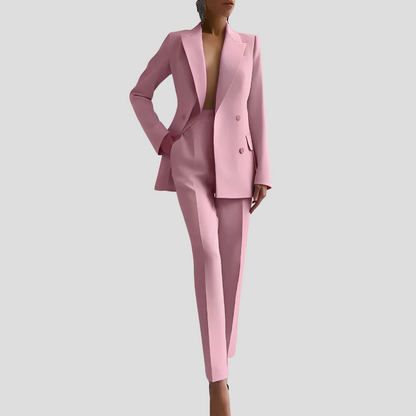 Elegant business trouser suit set for women