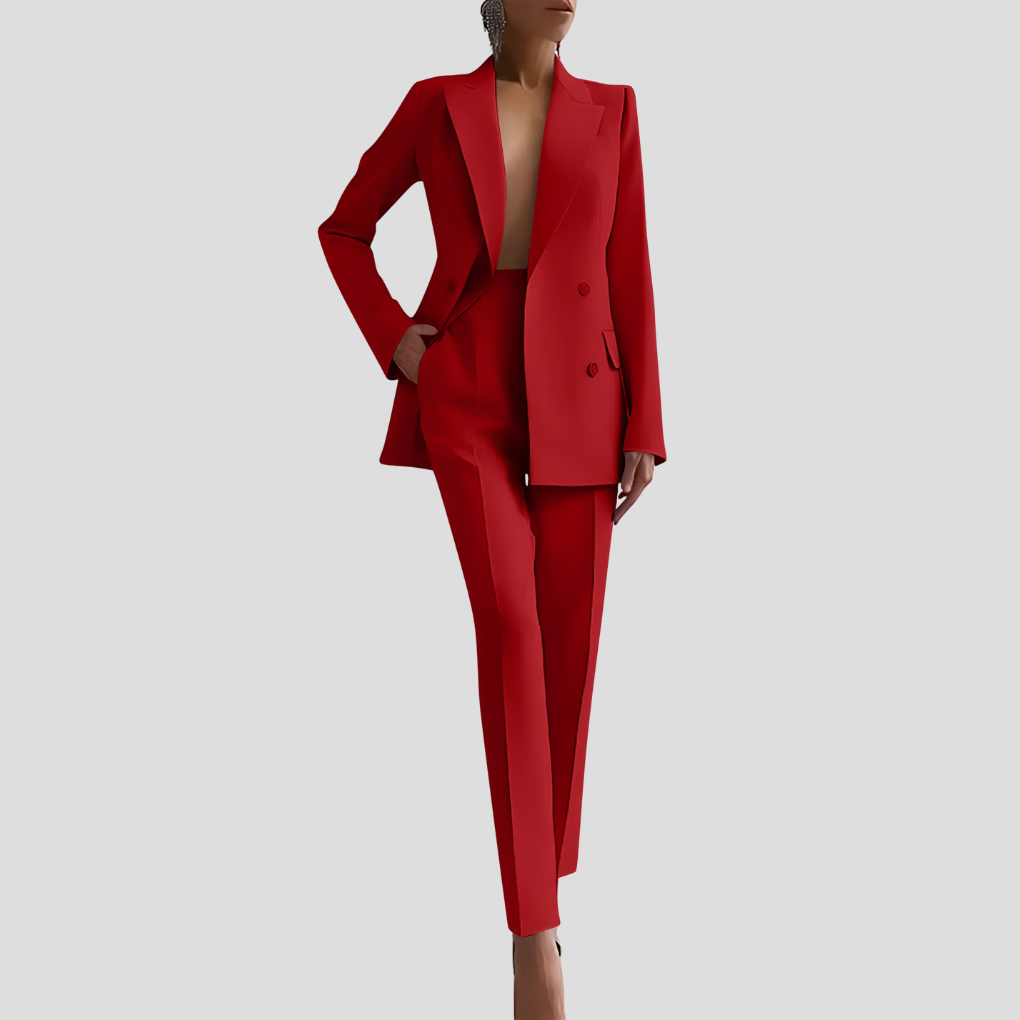 Elegant business trouser suit set for women