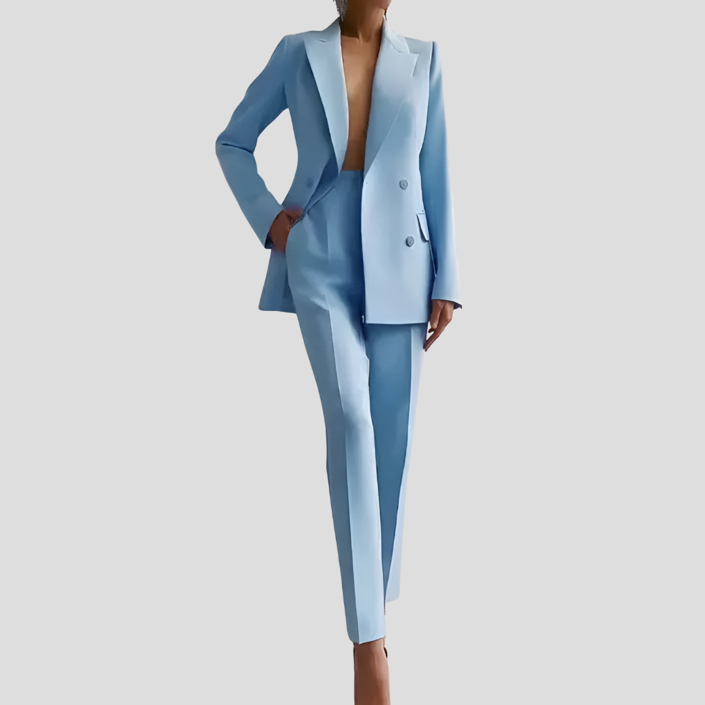 Elegant business trouser suit set for women