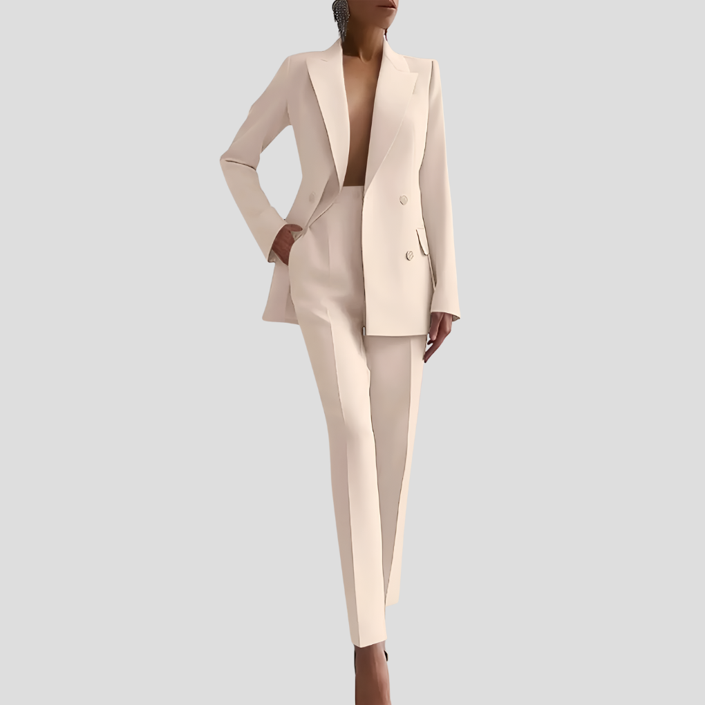Elegant business trouser suit set for women