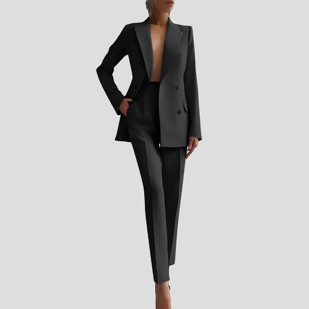 Elegant business trouser suit set for women