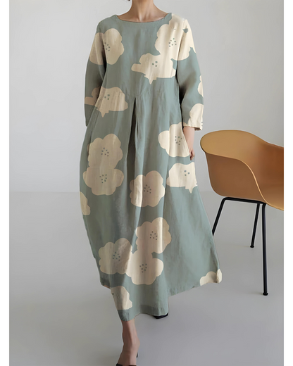 Elegant dress with round neck - Susanne