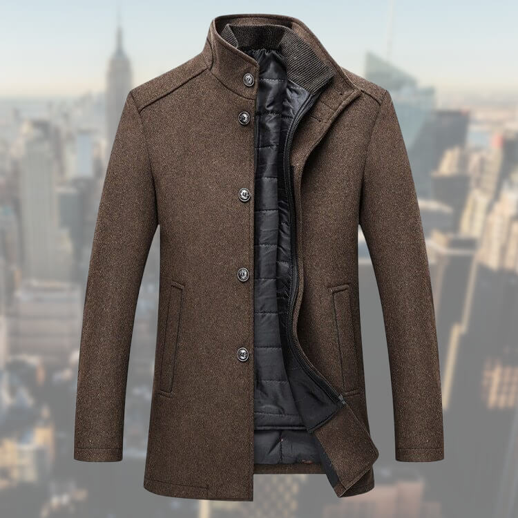 Elegant jacket with removable vest for men - Leo