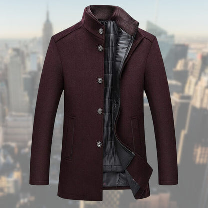 Elegant jacket with removable vest for men - Leo