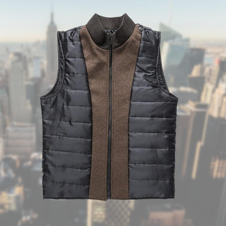 Elegant jacket with removable vest for men - Leo
