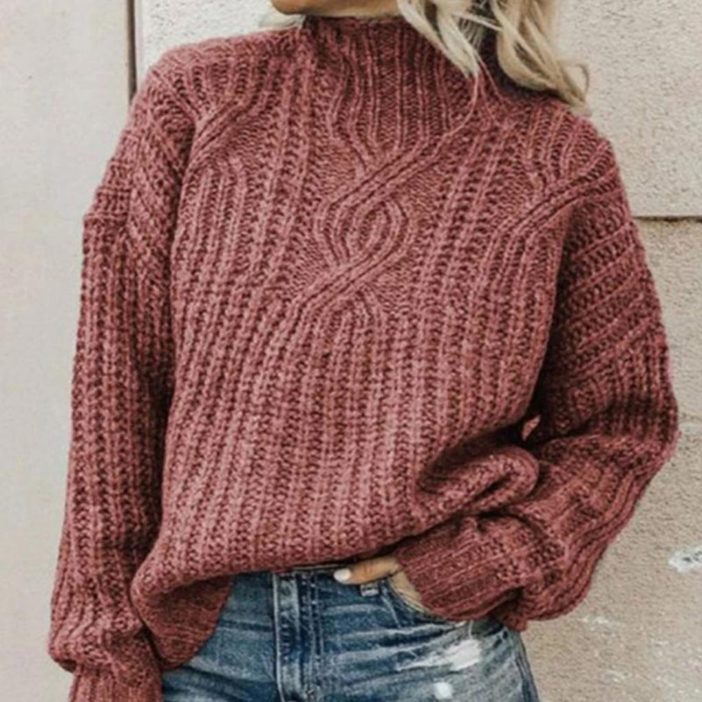 Elegant knitted sweater for women