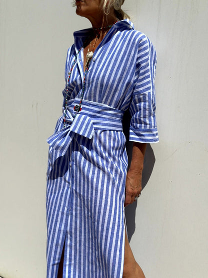 Elegant ladies' dress with long sleeves