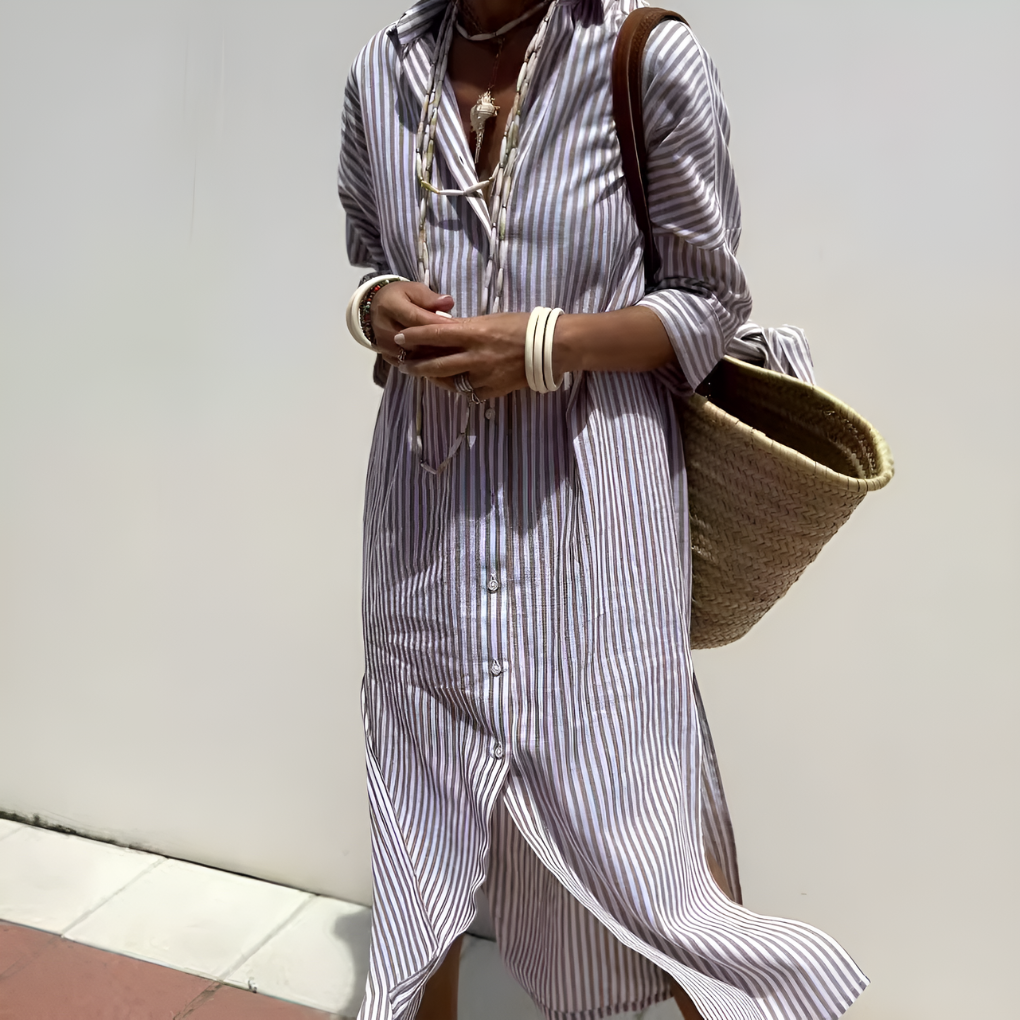 Elegant ladies' dress with long sleeves