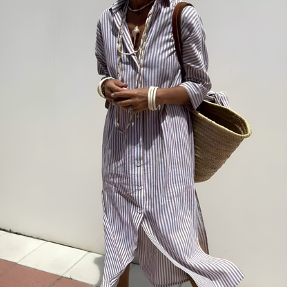 Elegant ladies' dress with long sleeves