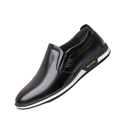 Elegant leather men's shoes in various colors