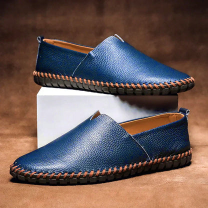 Elegant loafers made of matte genuine leather