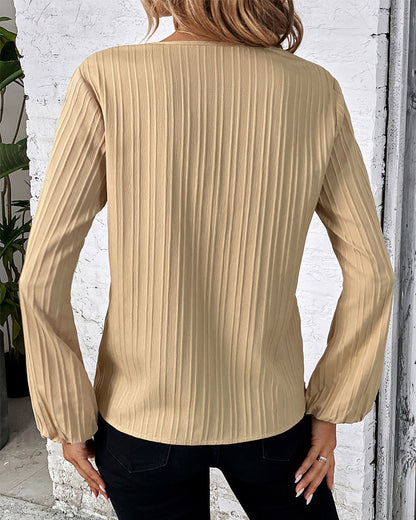 Elegant long-sleeved top