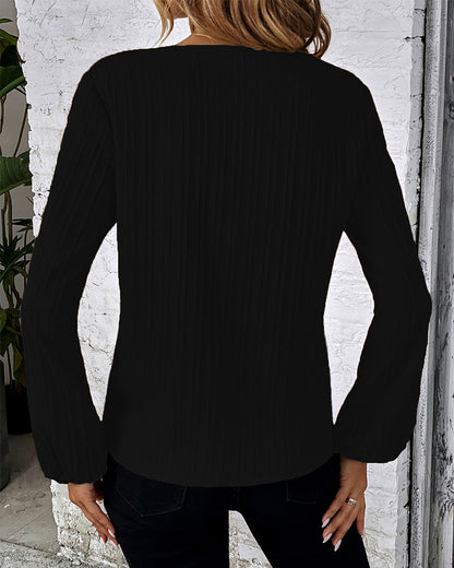 Elegant long-sleeved top