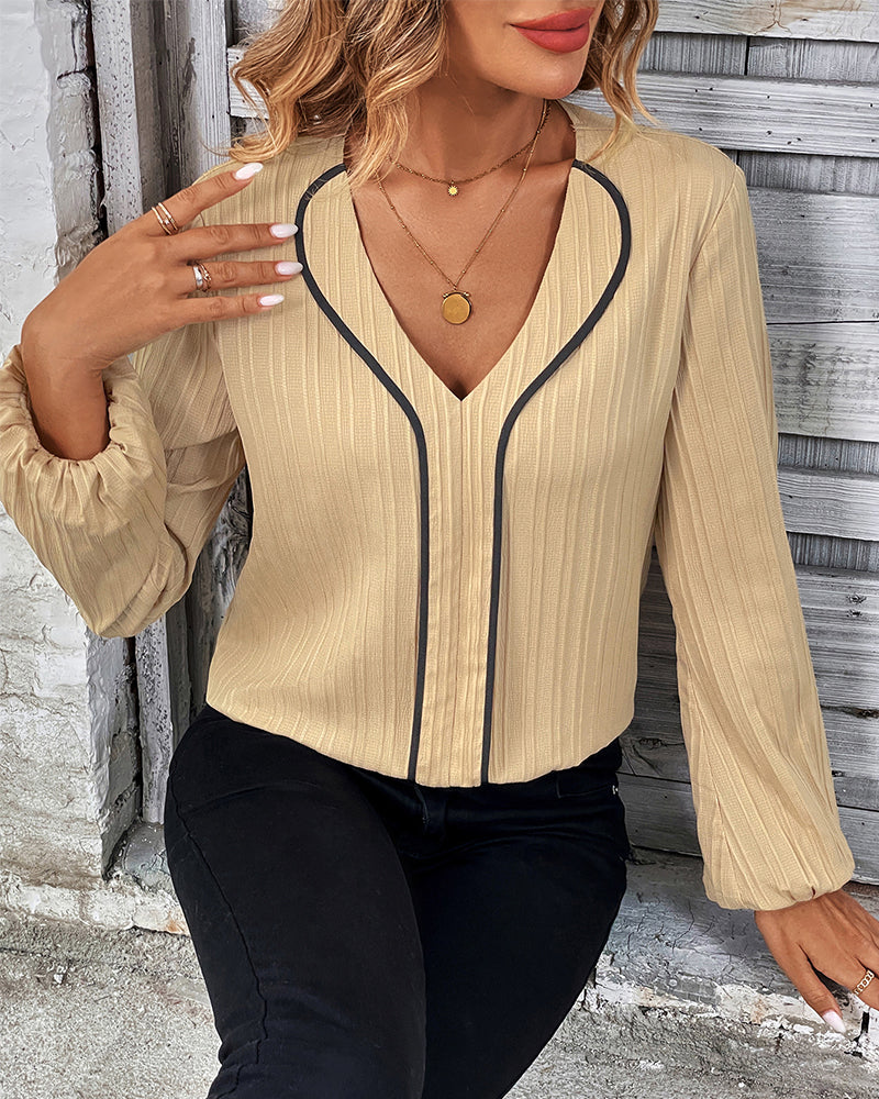 Elegant long-sleeved top