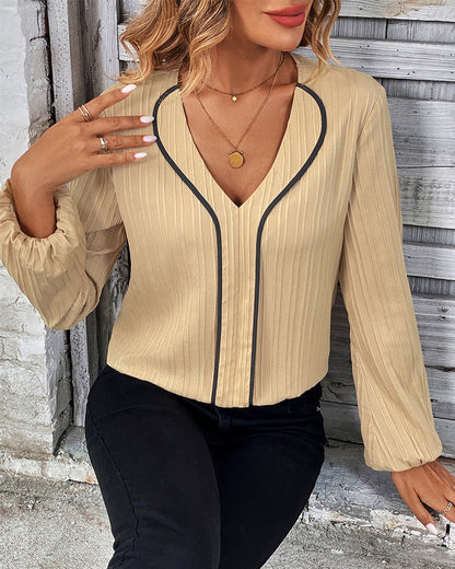 Elegant long-sleeved top
