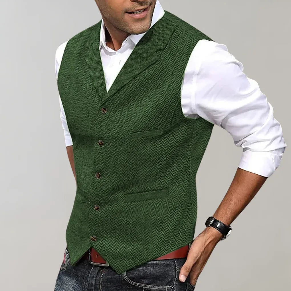 Elegant men's vest – a refined layer for formal looks