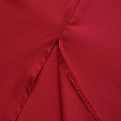 Elegant red dress for spring and summer