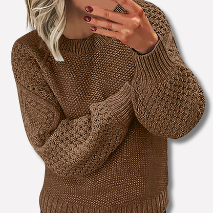 Elegant warm sweater for women
