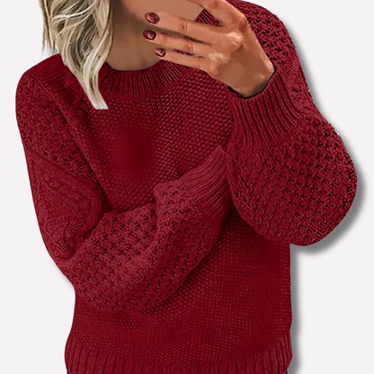 Elegant warm sweater for women