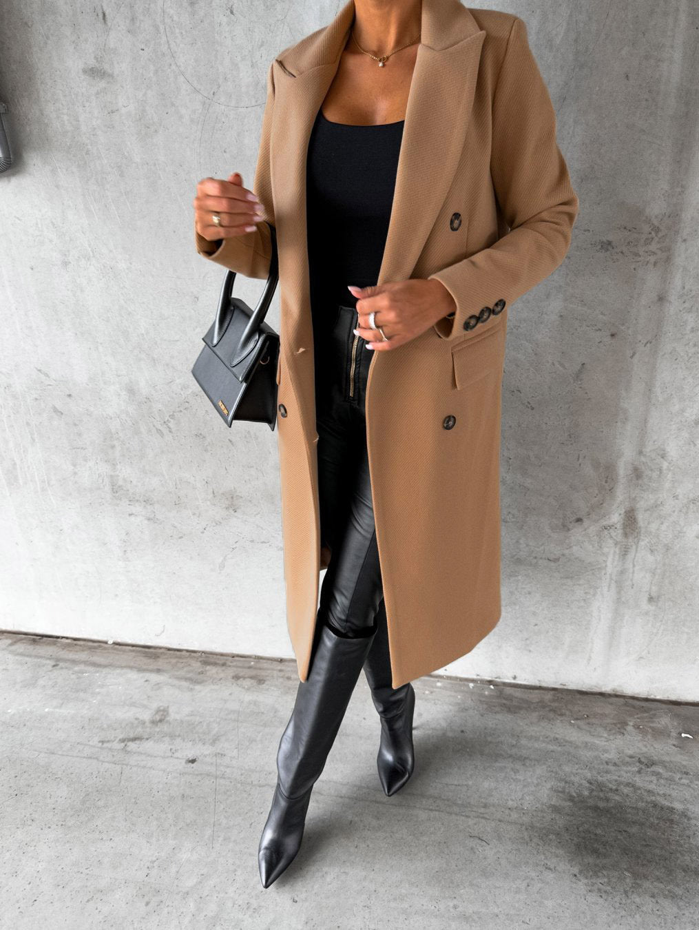 Eleganter und bequemer langer Mantel für Damen – Jesse