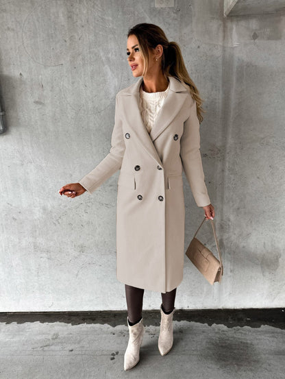 Eleganter und bequemer langer Mantel für Damen – Jesse