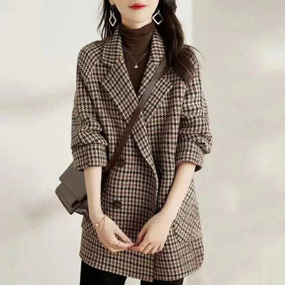 Classic Double-Breasted Women's Coat