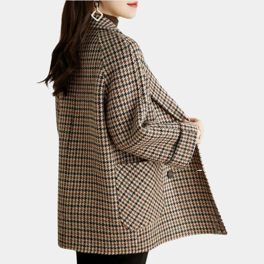 Classic Double-Breasted Women's Coat