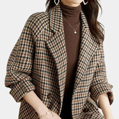 Classic Double-Breasted Women's Coat