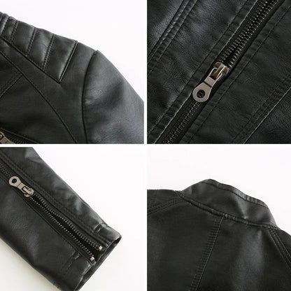 Giacca da donna in pelle elegante dal design senza tempo