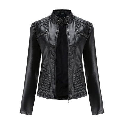 Giacca da donna in pelle elegante dal design senza tempo