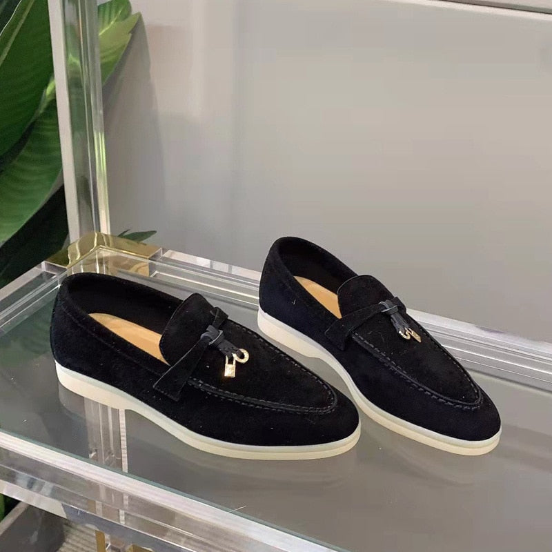 Elin | Suede ladies loafers