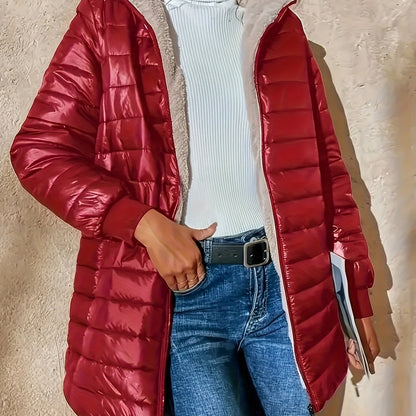 Eline | Fleece-lined jacket with zip fastening