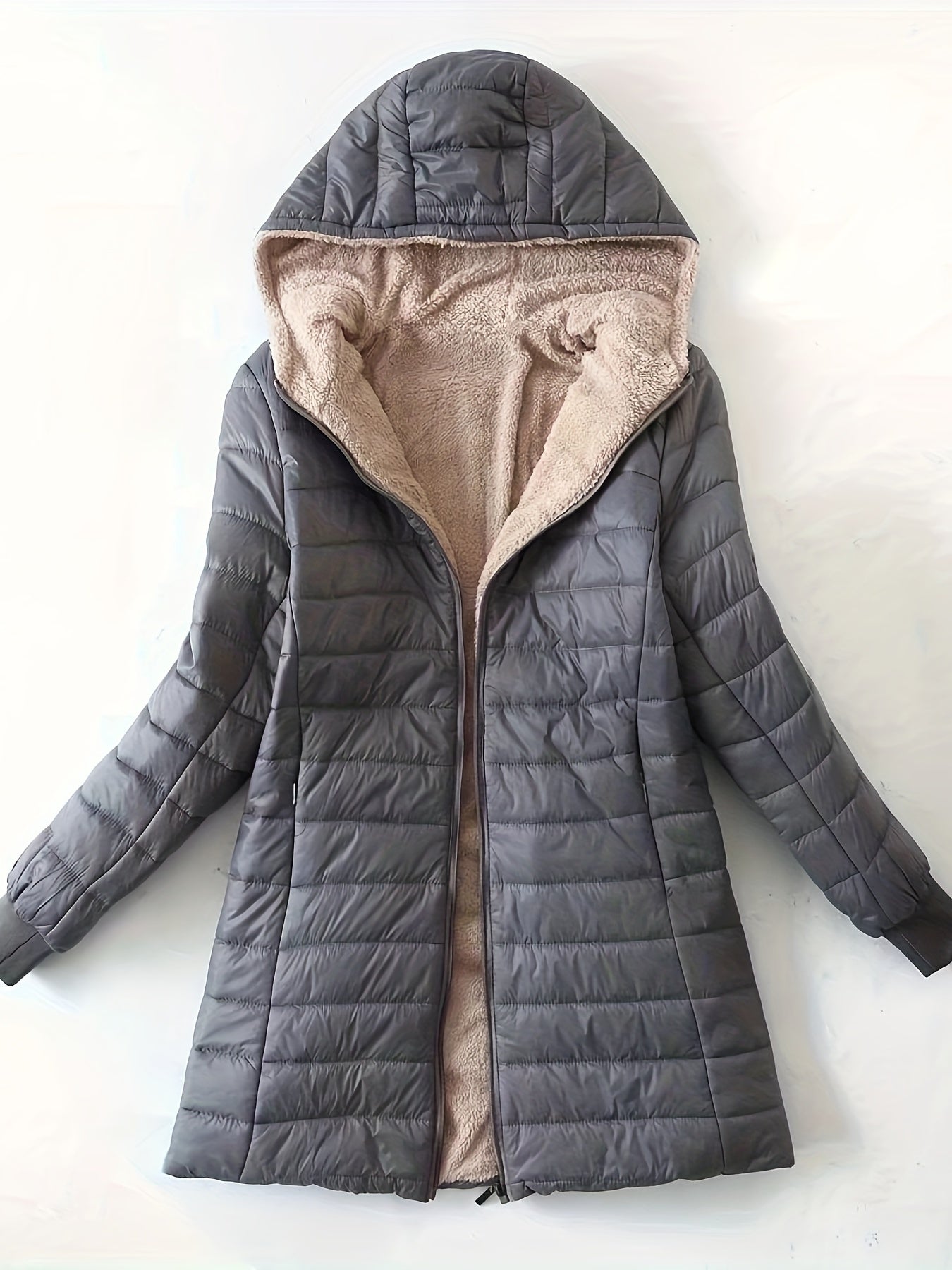 Eline | Fleece-lined jacket with zip fastening